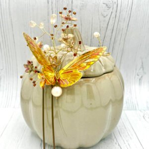 bijou de cheveu "ambre"